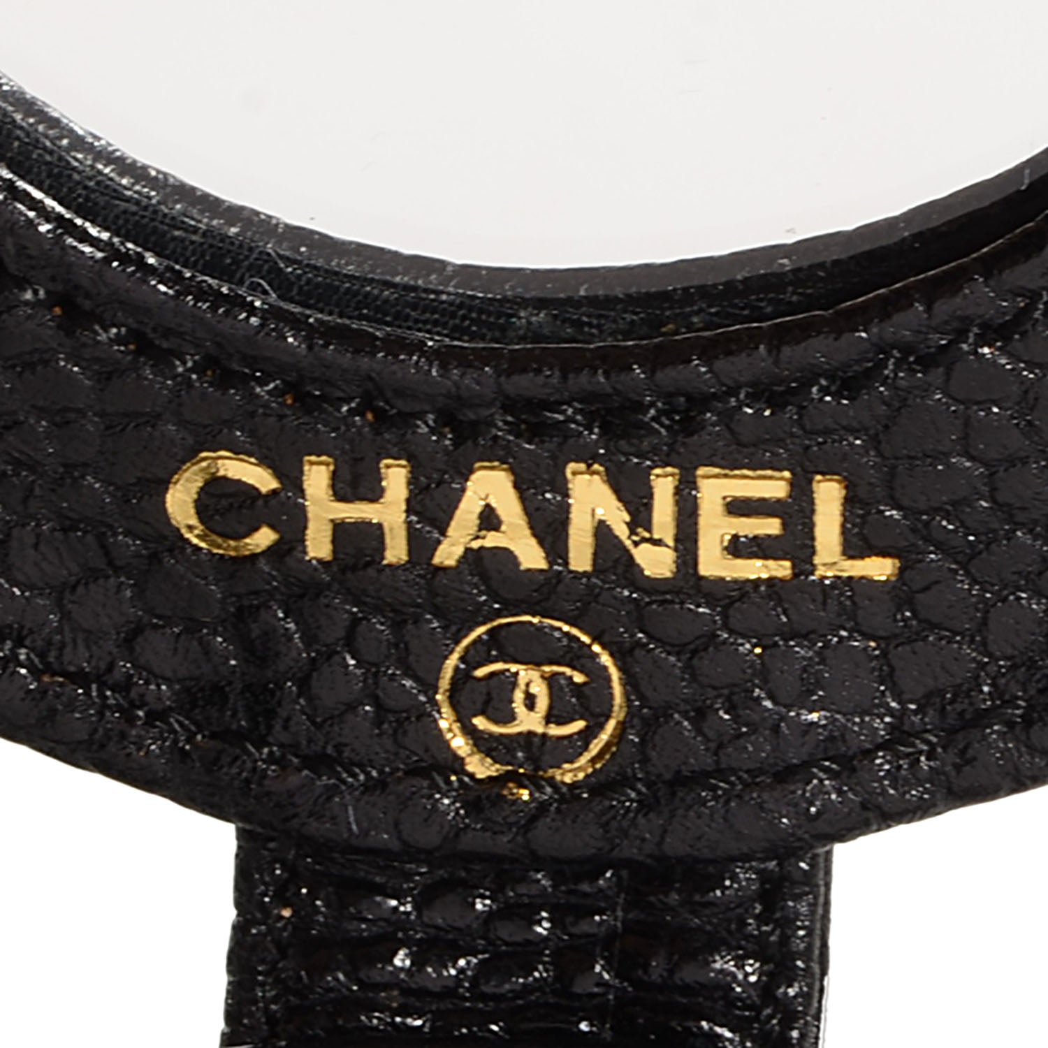 Chanel Caviar CC Round Mirror Black 6 of 7