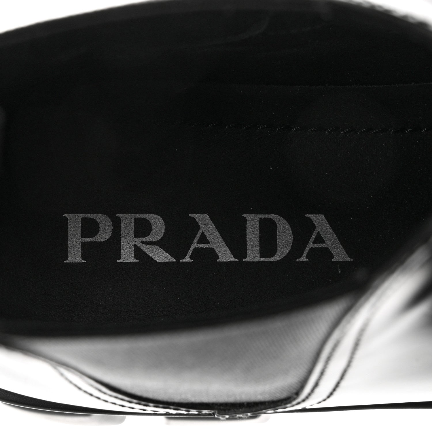 Prada Spazzolato Rois Monolith Chelsea 55mm Ankle Boots 36.5 36.5 Black 7 of 9