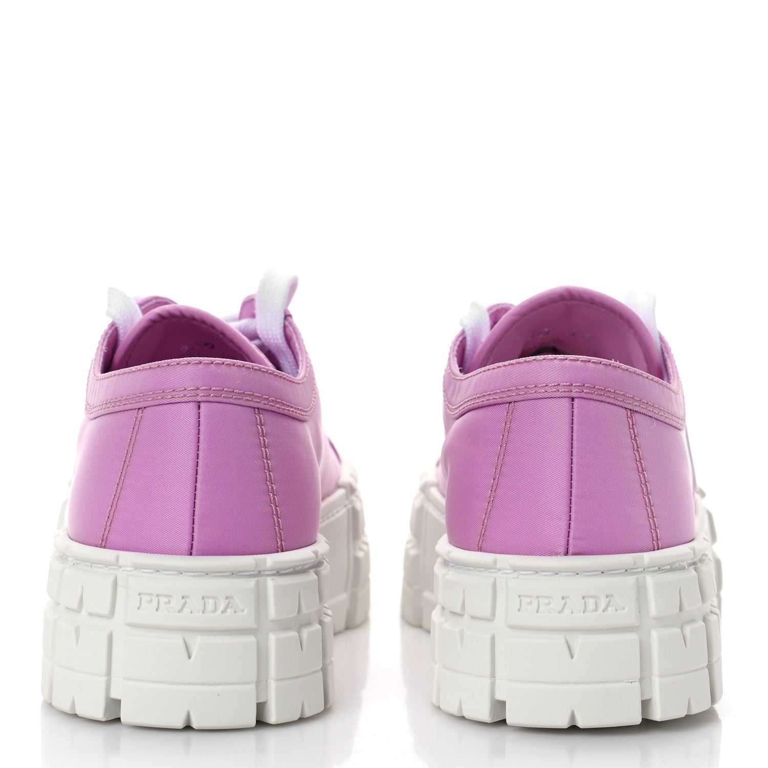 Prada Re-Nylon Gabardine Triangle Logo Double Wheel 50mm Sneakers 38 Primula 5 of 9