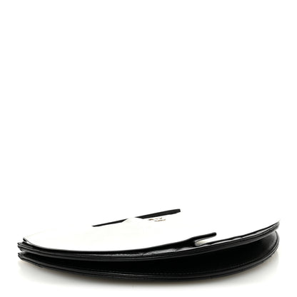 Chanel Metallic Lambskin Wave Clutch Black Silver 4 of 12