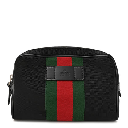 Gucci Canvas Web Slim Belt Bag Black 1 of 10