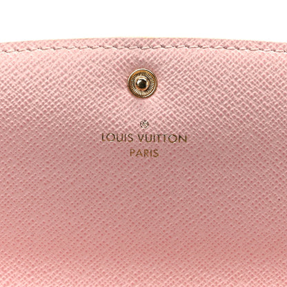 Louis Vuitton Damier Azur Emilie Wallet Rose Ballerine 6 of 9