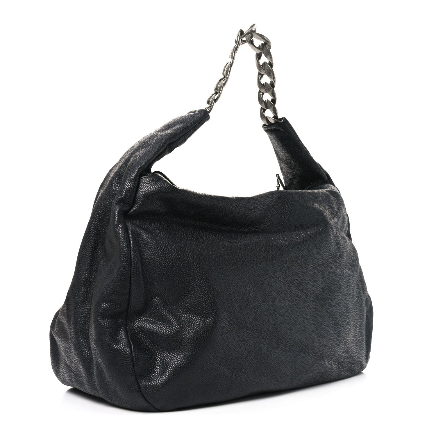 Chanel Metallic Caviar 31 Hobo Dark Grey 3 of 10