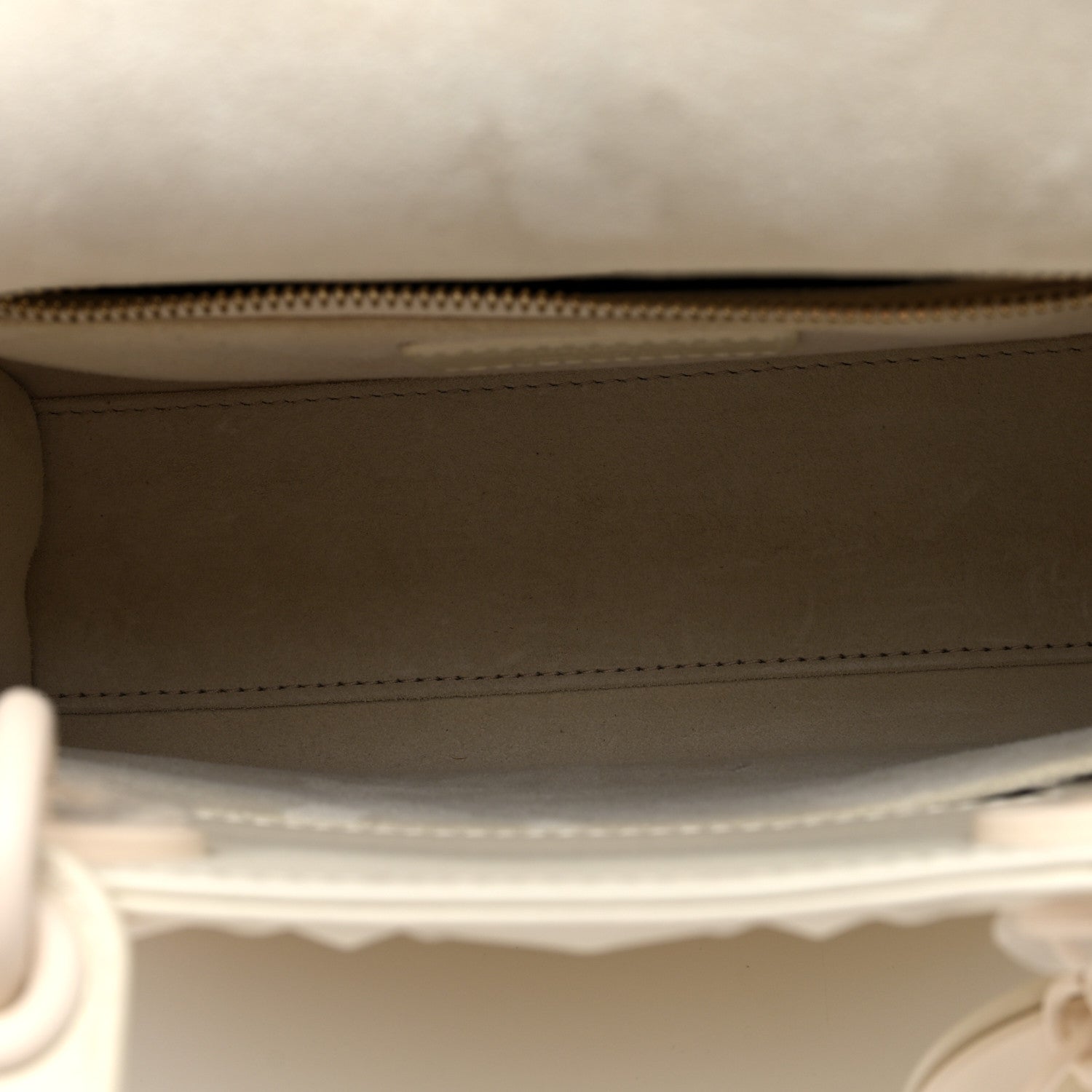 Christian Dior Calfskin Cannage Diamond Small My ABCDior Lady Dior White 5 of 9