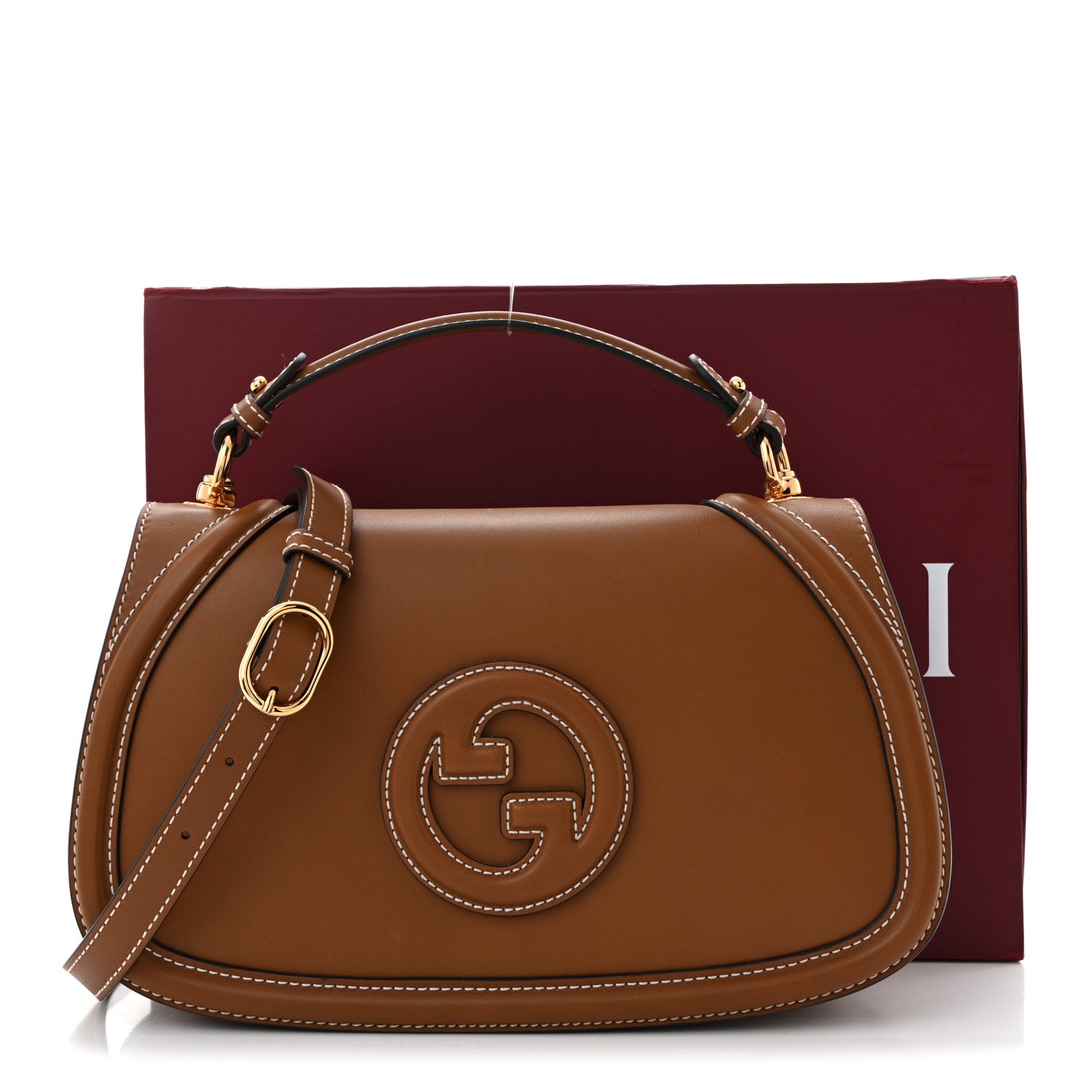 Gucci Calfskin Large Blondie Top Handle Flap Bag Sundial 11 of 11