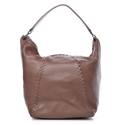 Bottega Veneta Washed Cervo Deerskin Loop Hobo Bag Elephant 1 of 16