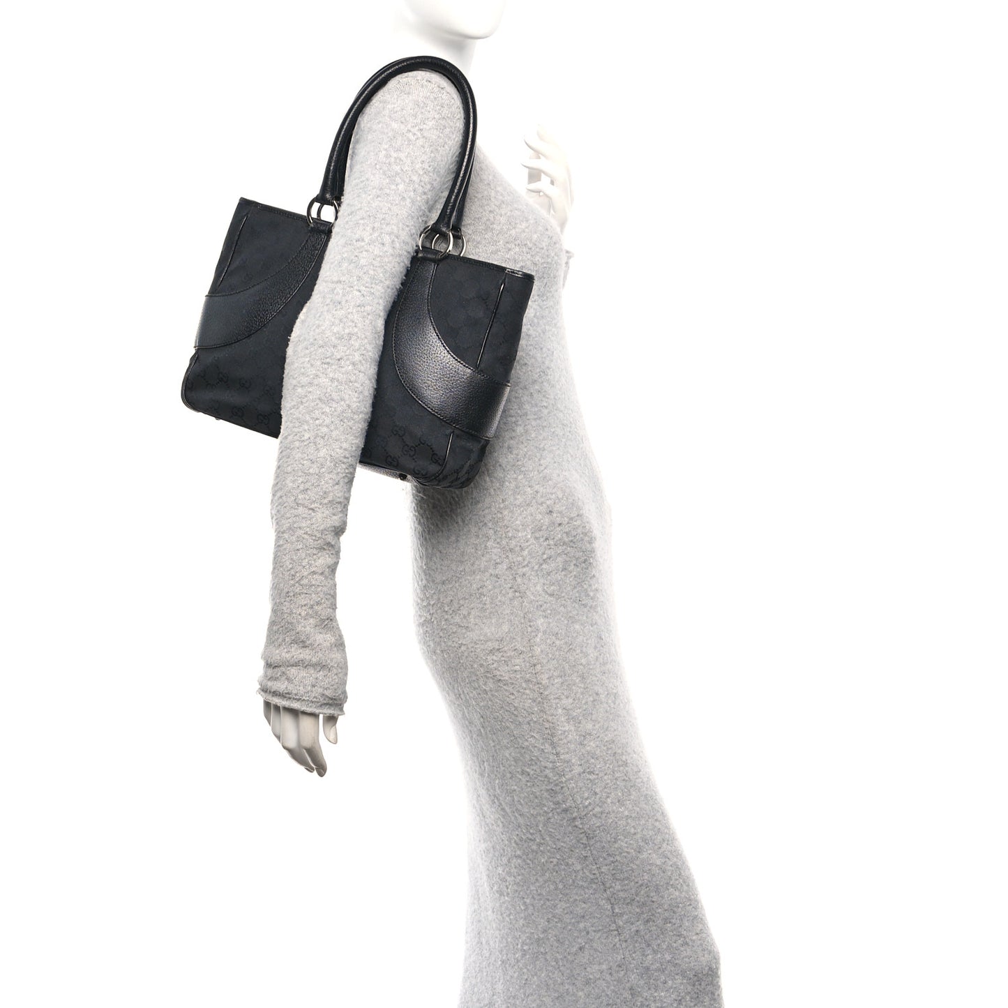 Monogram Shoulder Bag Black