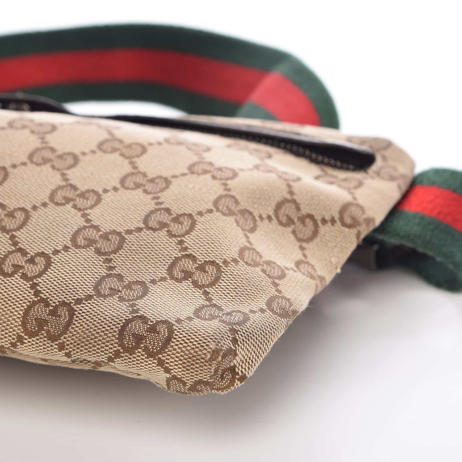 Gucci Monogram Web Belt Bag Dark Brown 9 of 11