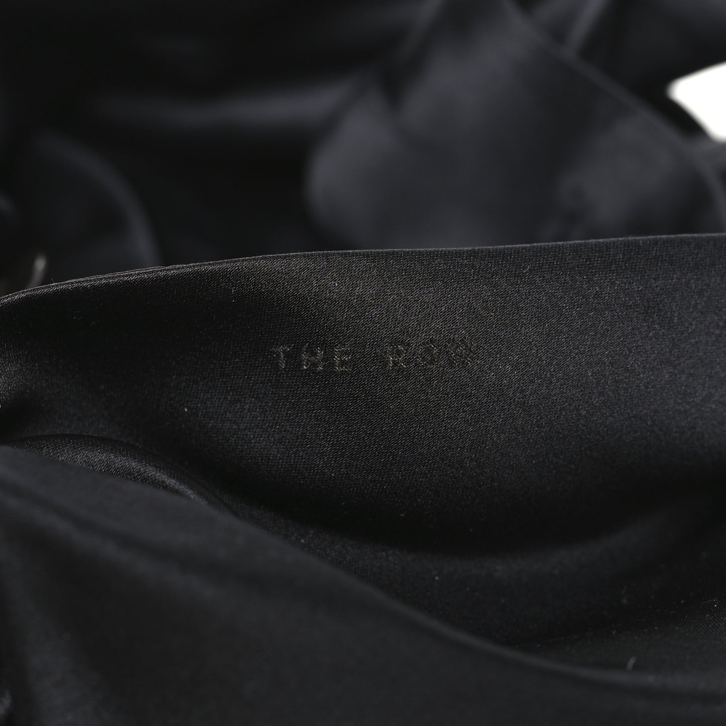 Satin Small Ascot Bag Black