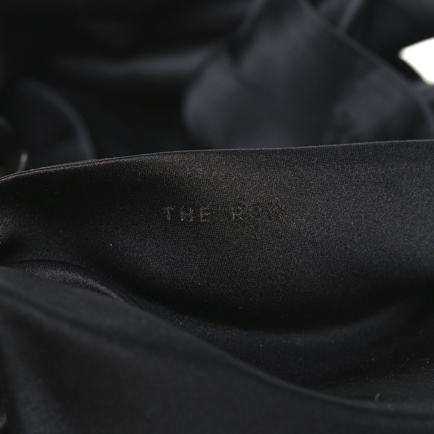 The Row Satin Small Ascot Bag Black 6 of 9