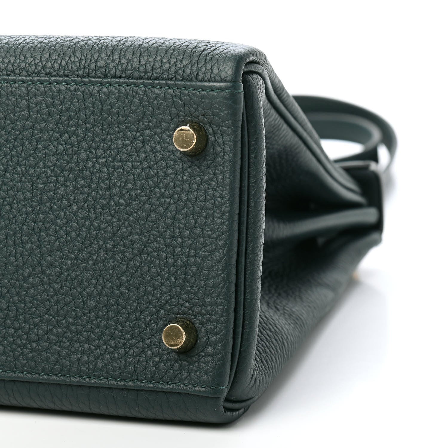 Hermes Togo Matte Alligator Kelly Retourne Touch 28 Vert Cypress 9 of 11