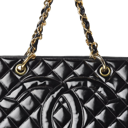 Chanel Glazed Calfskin Quilted Tote Black 19 of 19
