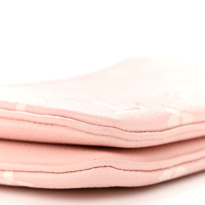 Louis Vuitton Empreinte Monogram Double Zip Pochette Rose 10 of 14