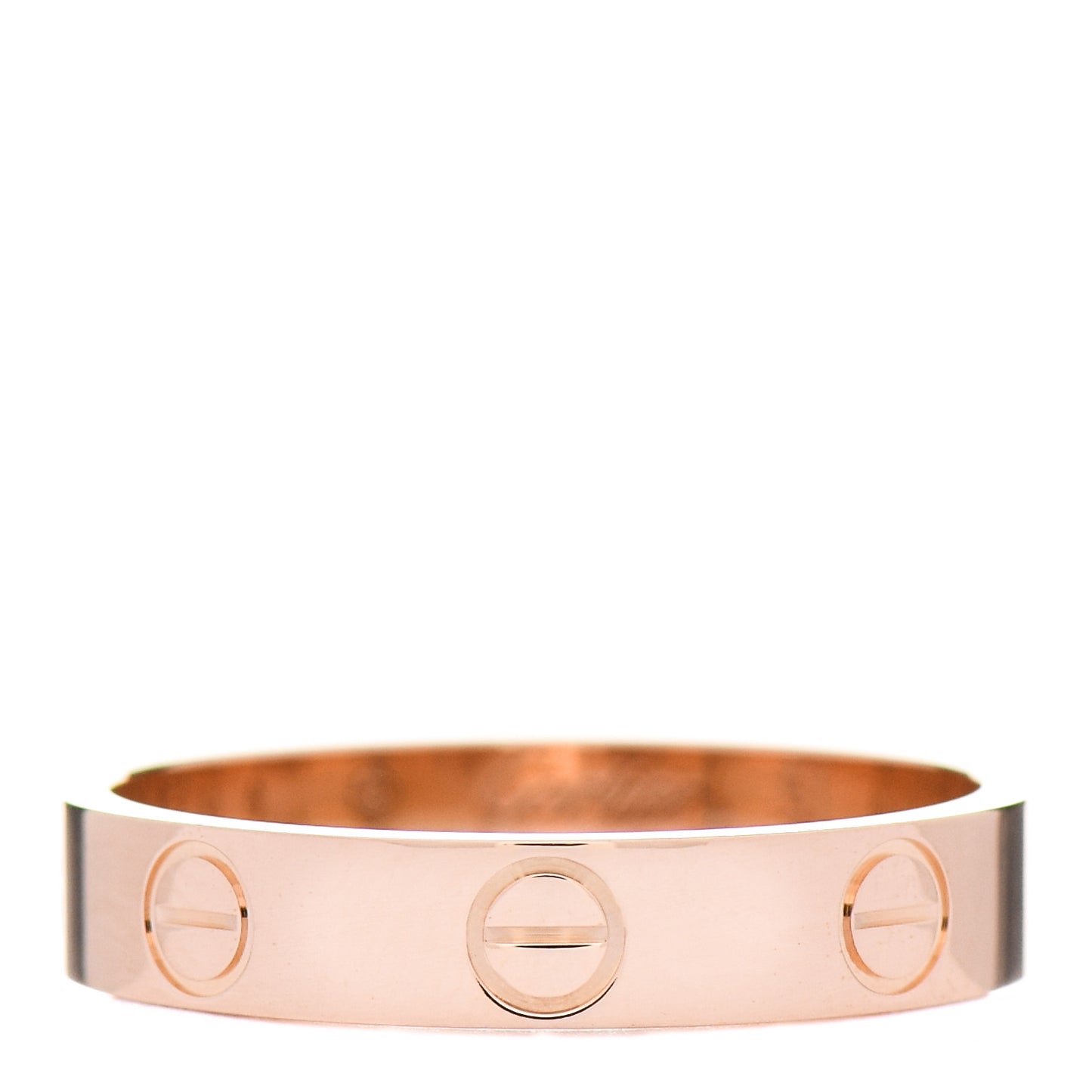 18K Pink Gold 3.5mm LOVE Wedding Band Ring 51 5.75