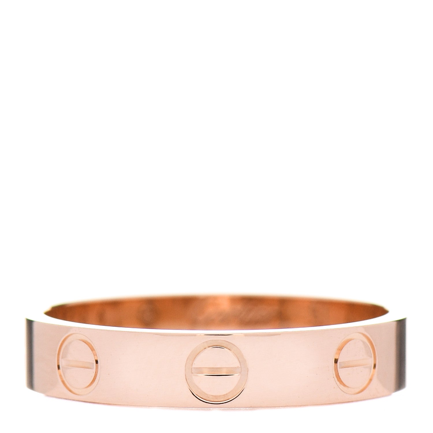 Cartier 18K Pink Gold 3.5mm LOVE Wedding Band Ring 51 5.75 1 of 3