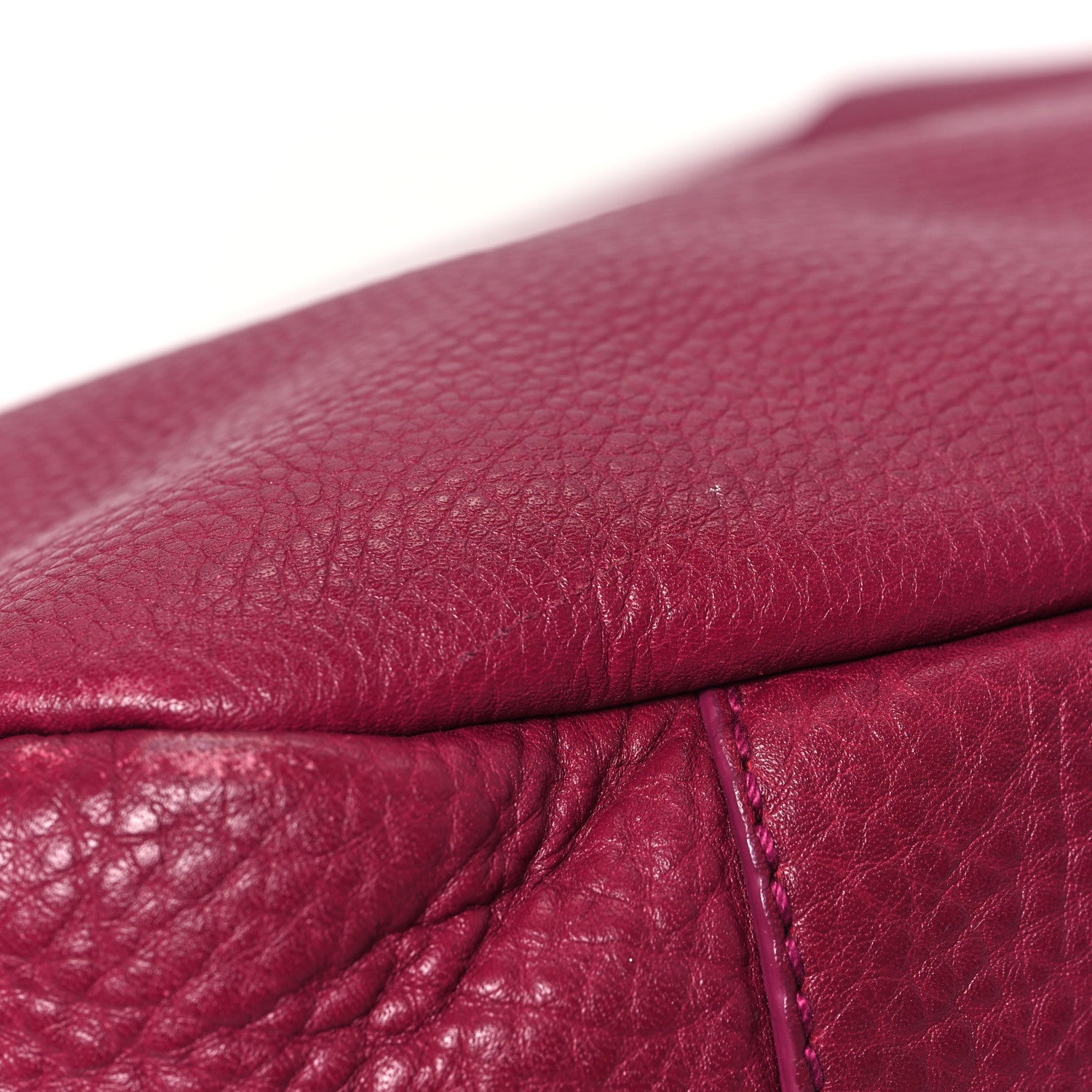 Prada Vitello Daino Side Zip Pocket Hobo Ametista 11 of 14