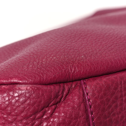 Prada Vitello Daino Side Zip Pocket Hobo Ametista 11 of 14