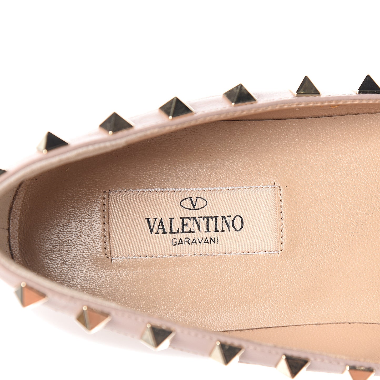 Patent Rockstud Ballerina Flats 40 Poudre
