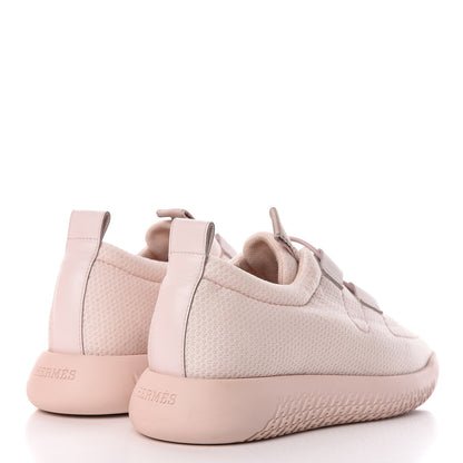 Hermes Mesh Technical Canvas Womens Team Sneakers 36.5 Bois De Santal 4 of 10