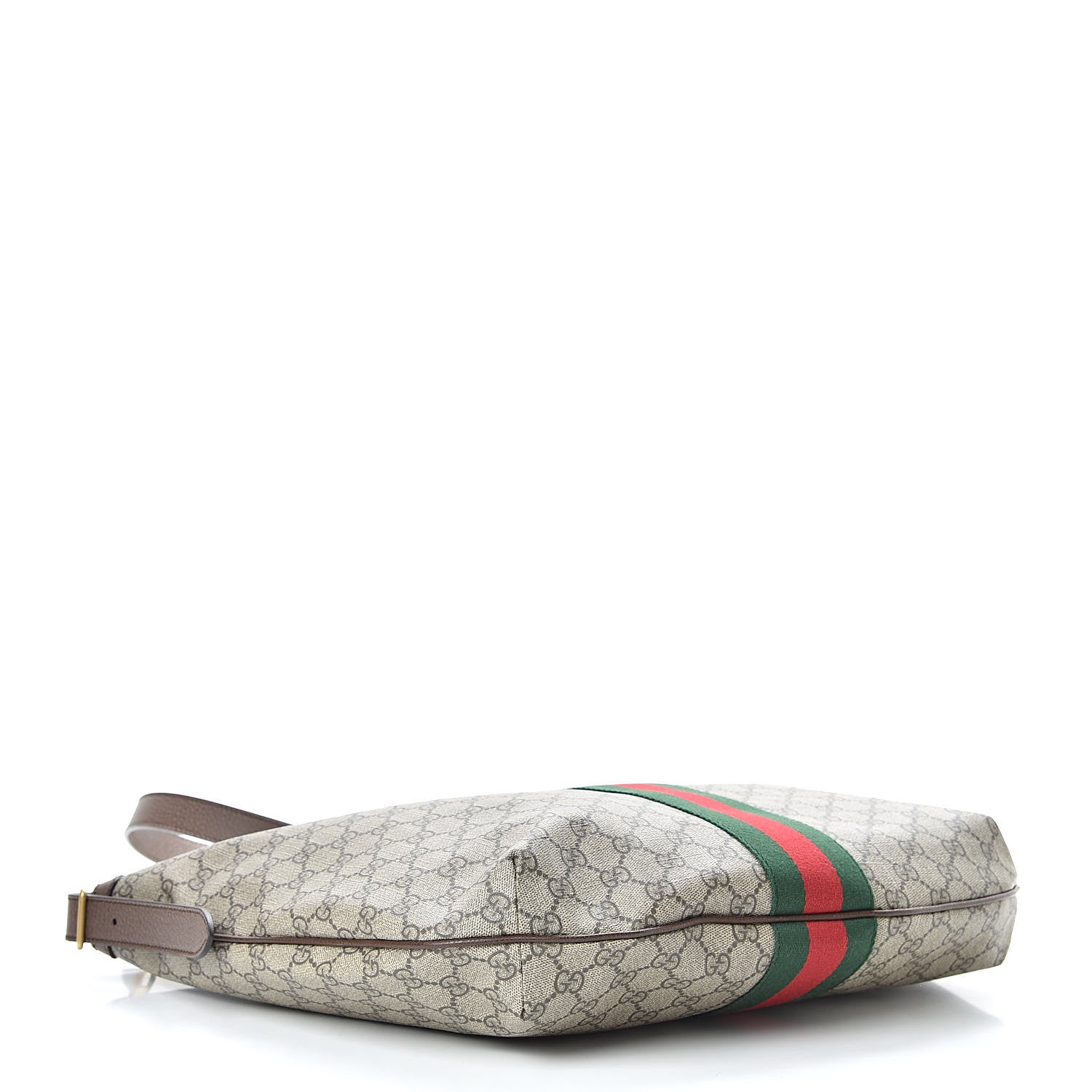 Gucci GG Supreme Monogram Web Ophidia Half Moon Hobo Brown 4 of 10