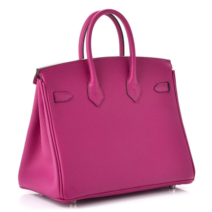 Hermes Togo Birkin 25 Rose Pourpre 3 of 36