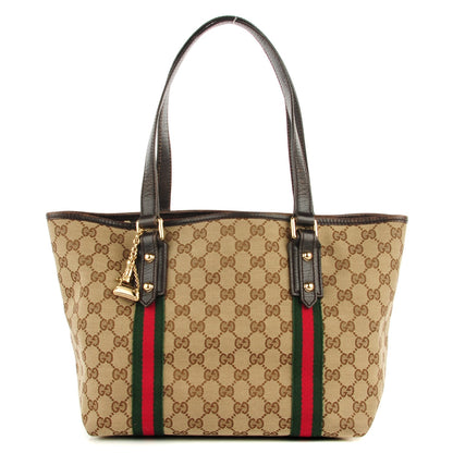 Gucci Monogram Medium Jolicoeur Tote Dark Brown 1 of 10