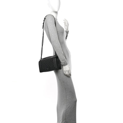 Chanel Caviar Quilted Medium Boy Flap So Black 2 of 11