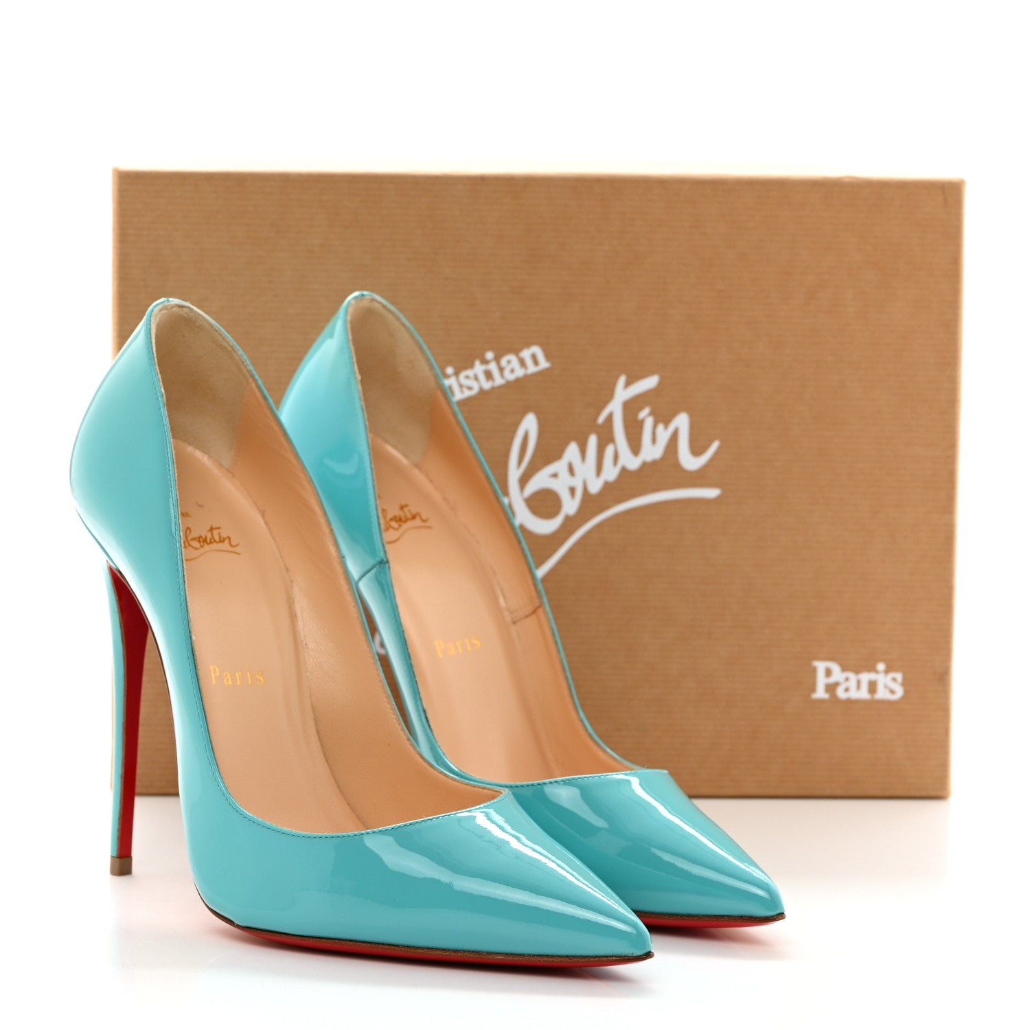 Christian Louboutin Patent So Kate 120 Pumps 38 Pacific 8 of 8