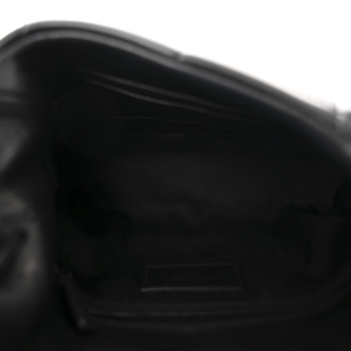 Lambskin Quilted Toy Loulou Puffer Monogram Monochrome Chain Satchel Black