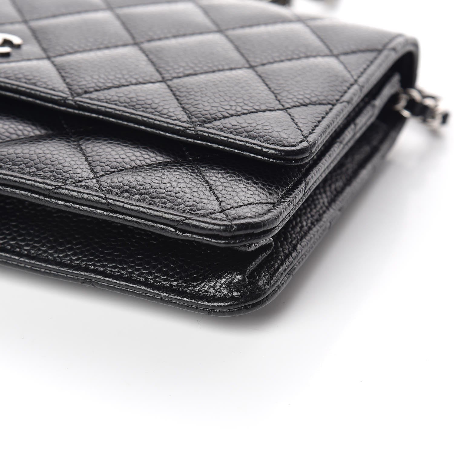 Chanel Caviar Quilted Wallet On Chain WOC Black 10 of 11