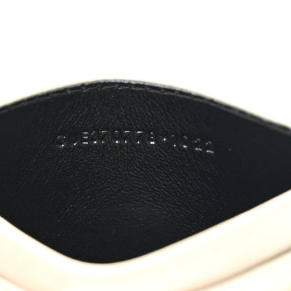 Saint Laurent Lizard Embossed Monogram Credit Card Case Crema Soft 7 of 7