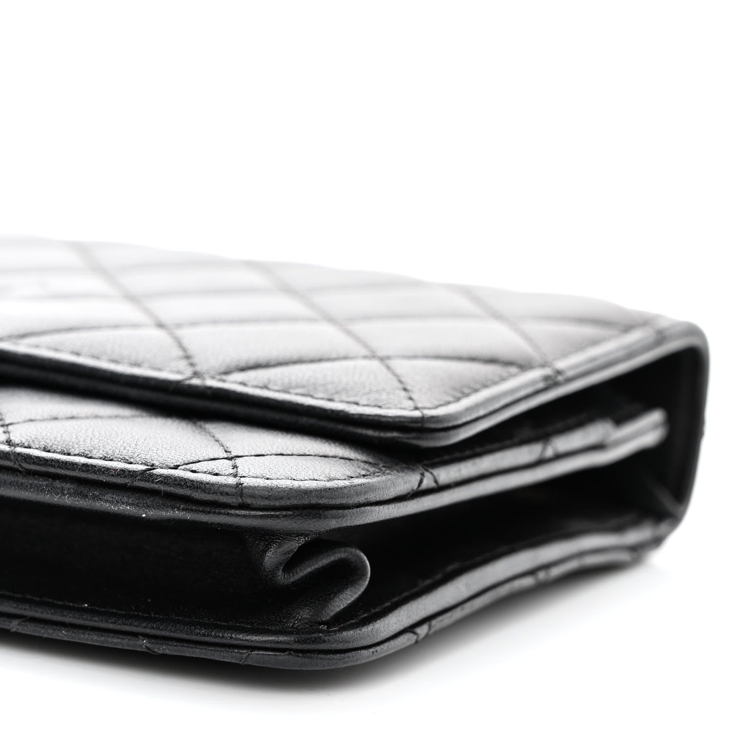 Chanel Lambskin Quilted Trendy CC Wallet On Chain WOC Black 11 of 14