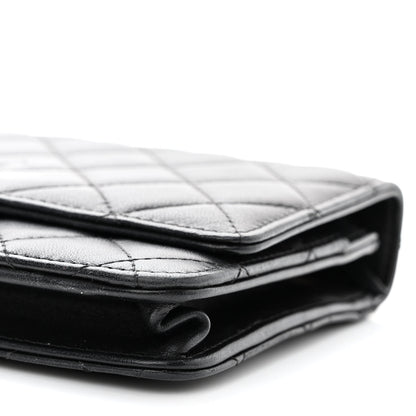 Chanel Lambskin Quilted Trendy CC Wallet On Chain WOC Black 11 of 14