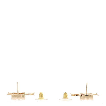 Chanel Metal CC Drop Earrings Gold 3 of 5