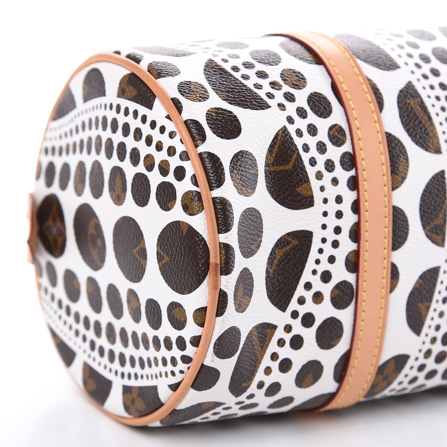 Louis Vuitton Monogram Kusama Pumpkin Dots Papillon 30 White 8 of 14