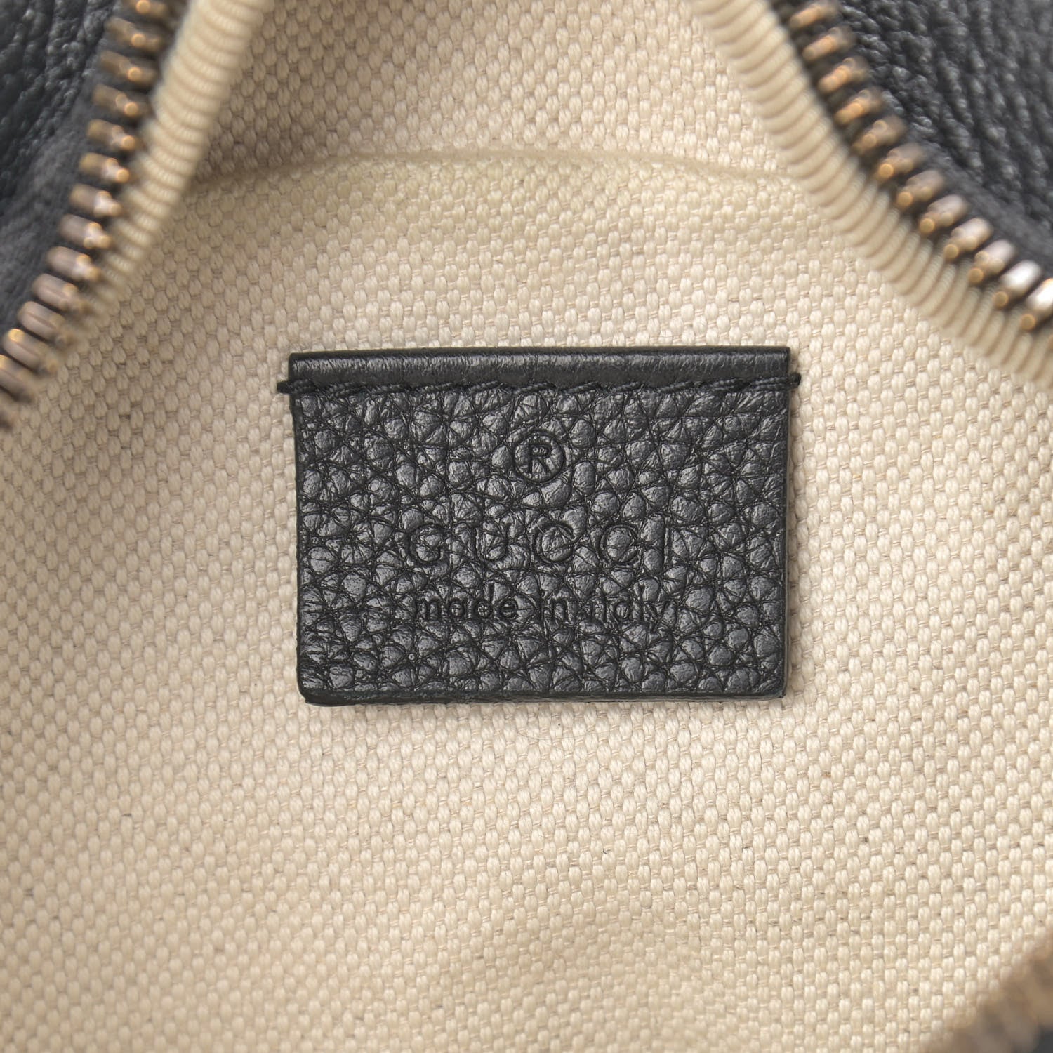 Gucci Grained Calfskin Small Logo Belt Bag Black 6 of 10