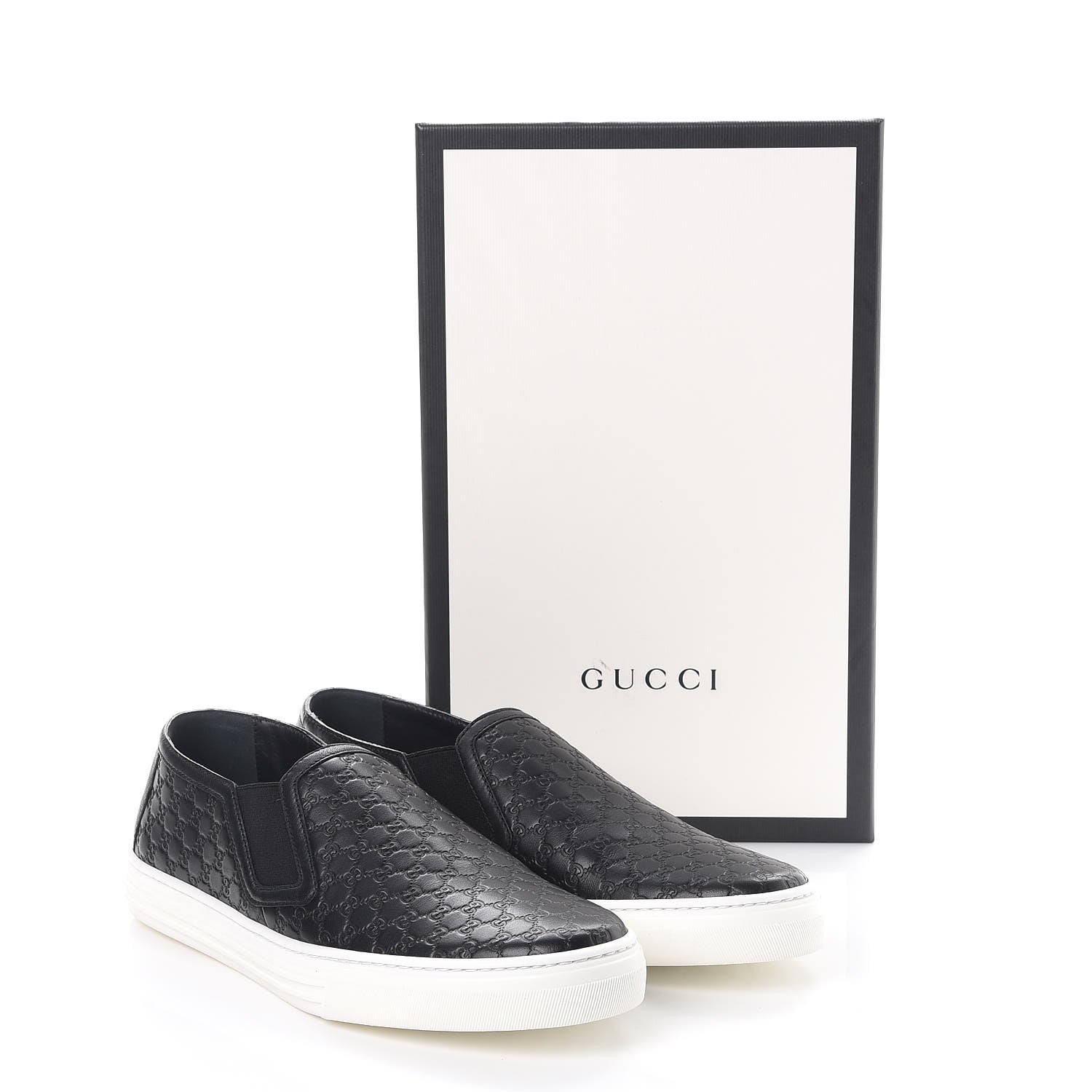 Gucci Microguccissima Slip On Sneakers 38.5 Black 11 of 11