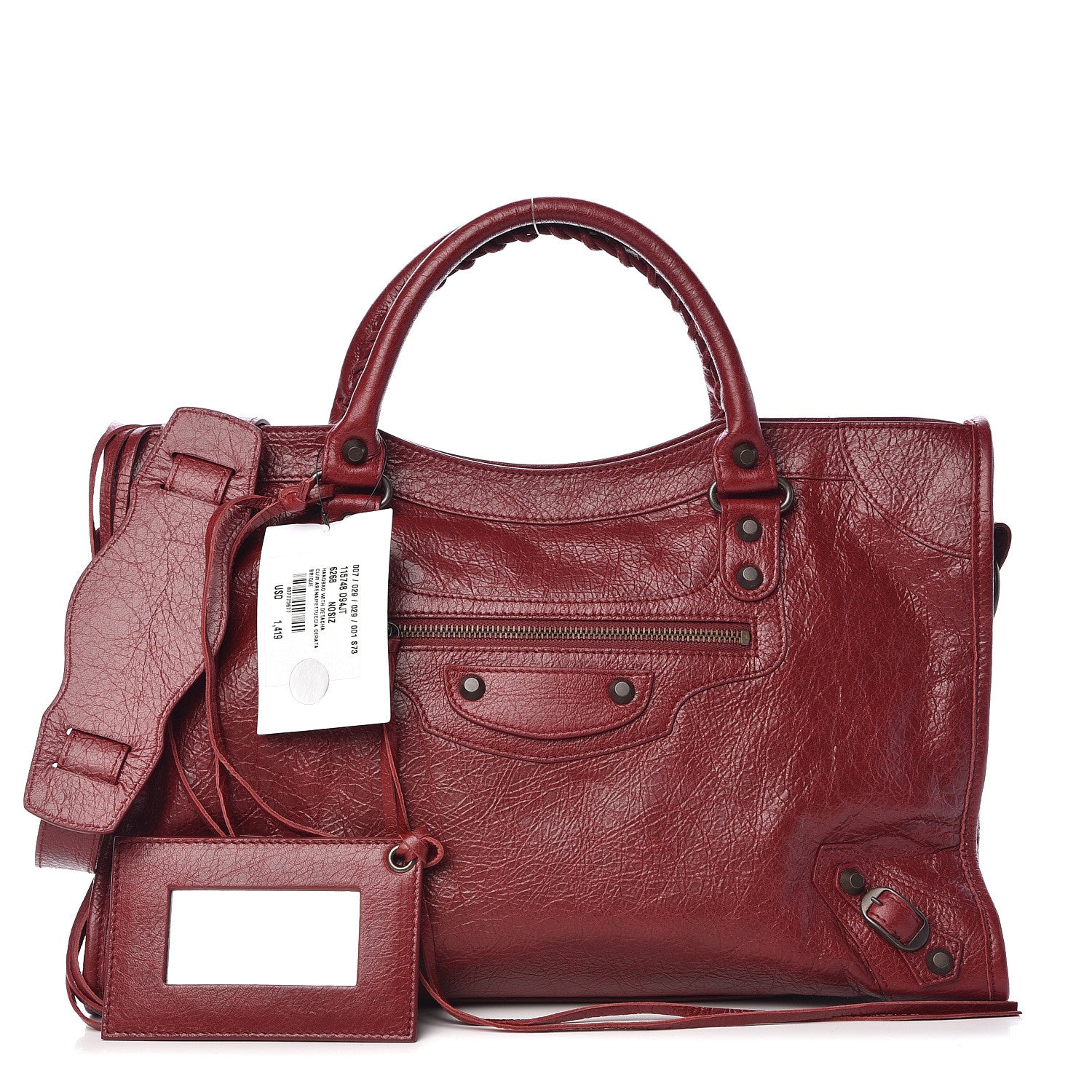 Balenciaga Agneau Arena Classic Hardware City Brique 1 of 11