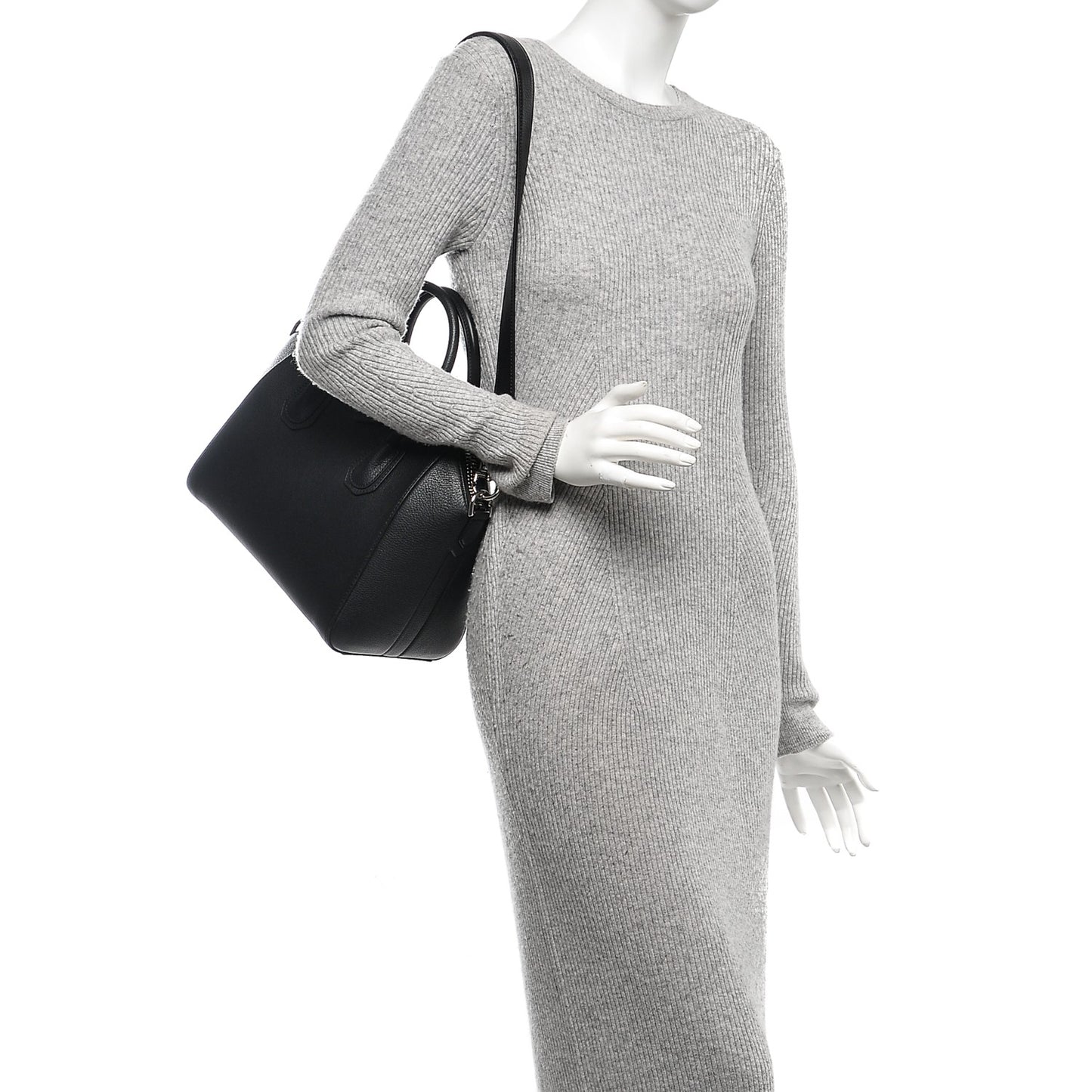 Sugar Goatskin Small Antigona Black