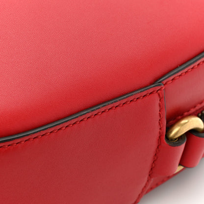 Gucci Calfskin Web Small Webby Bee Shoulder Bag Red 12 of 13