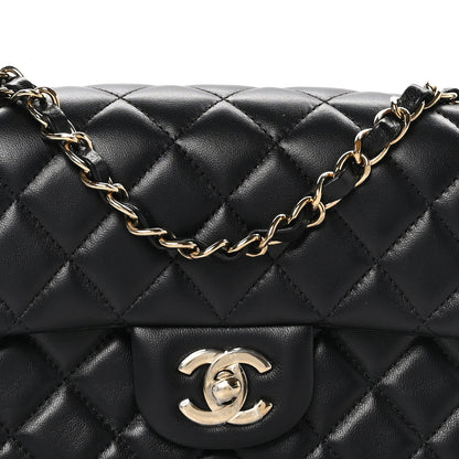 Chanel Lambskin Quilted Mini Rectangular Flap Black 8 of 11
