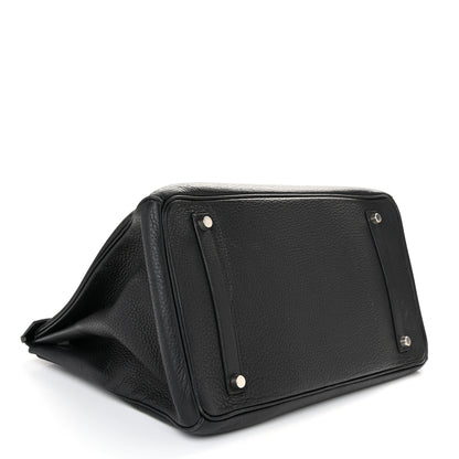 Hermes Taurillon Clemence Birkin 35 Black 4 of 12
