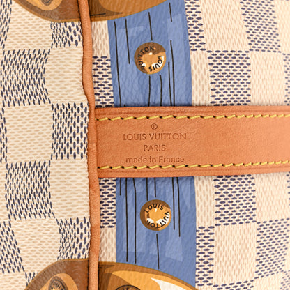 Louis Vuitton Damier Azur Summer Trunks Speedy Bandouliere 30 7 of 11