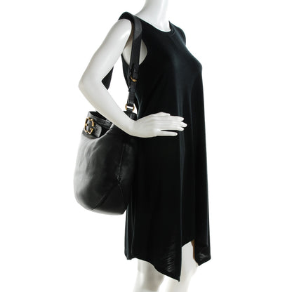 Gucci Calfskin Large Ride Shoulder Bag Black 2 of 7