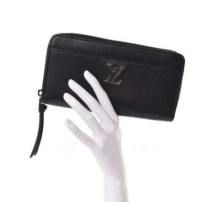 Louis Vuitton Calfskin Zippy Lockme Wallet Black 2 of 7