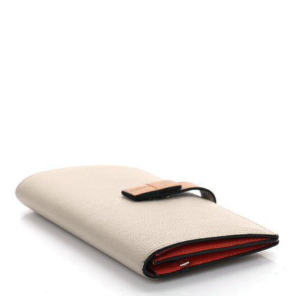 Loewe Grained Calfskin Large Vertical Wallet Light Oat 4 of 9