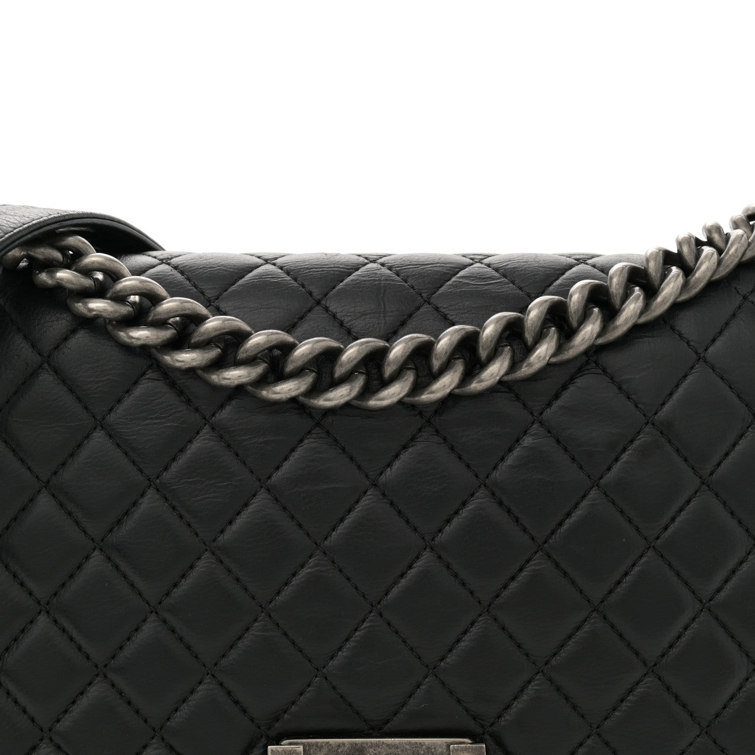 Chanel Calfskin Quilted Medium Boy Flap Black 8 of 11