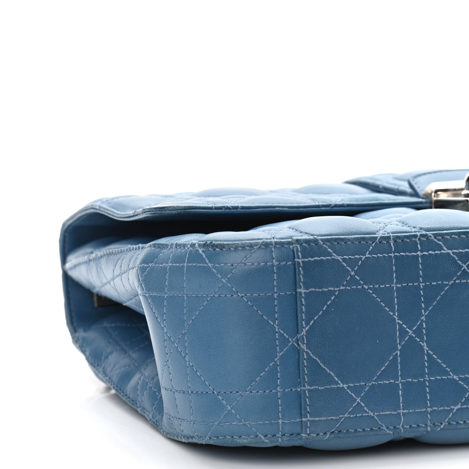 Christian Dior Lambskin Cannage Medium Miss Dior Flap Blue 9 of 12