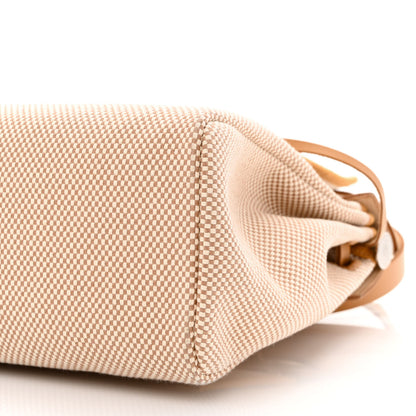 Hermes Vache Hunter Criss Viking Herbag Zip Retourne 31 PM Ecru Beige Naturel 12 of 15