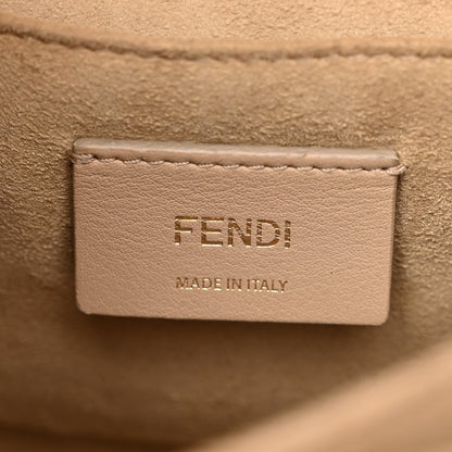 Fendi Vitello Liberty FF 1974 Embossed Kan I Shoulder Bag Tortora 6 of 18